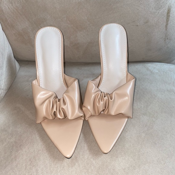 Women's nude stiletto sandals size 9 brand new - Picture 2 of 5